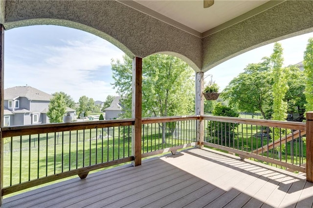 10804 W 169th St, Overland Park, KS 66221 - wooden deck featuring a yard and a residential view