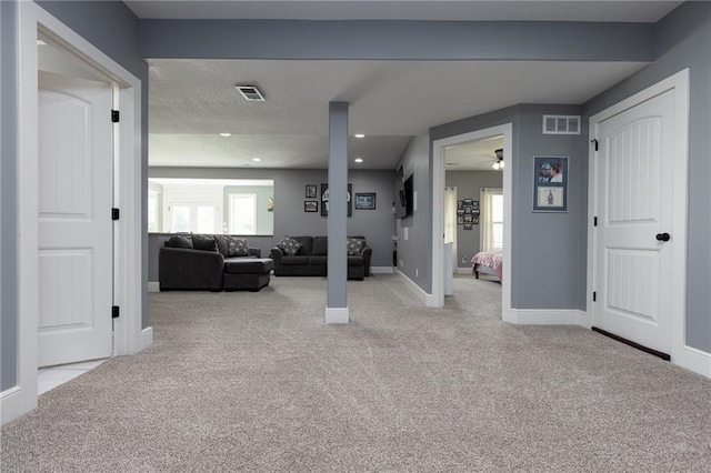 13017 Kelli Dr, Kearney, MO 64060 - corridor with carpet flooring, healthy amount of natural light, recessed lighting, and baseboards