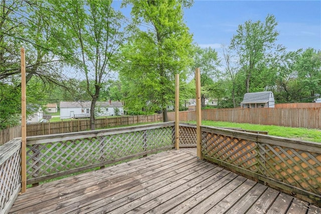 5315 Hardy Ave, Raytown, MO 64133 - deck with a fenced backyard