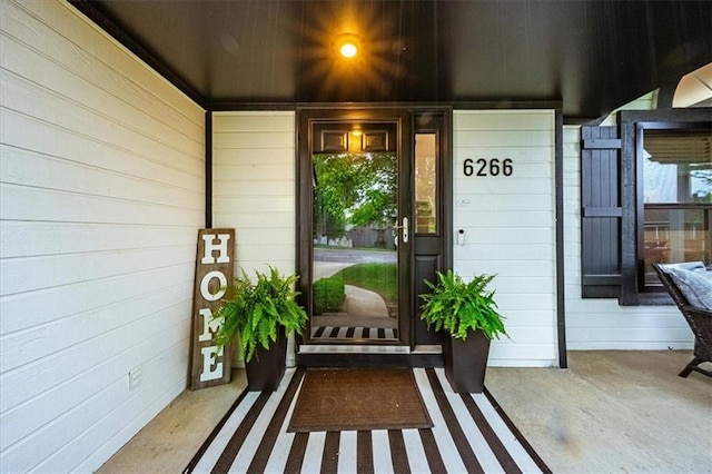 view of entrance to property