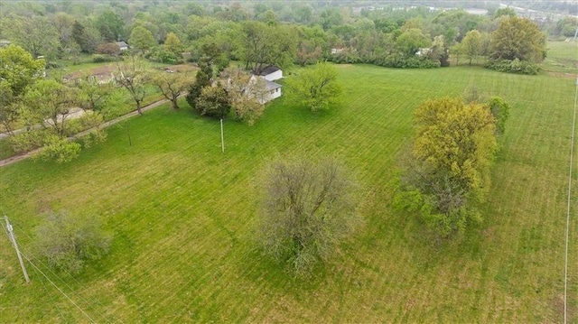 aerial view featuring a rural view
