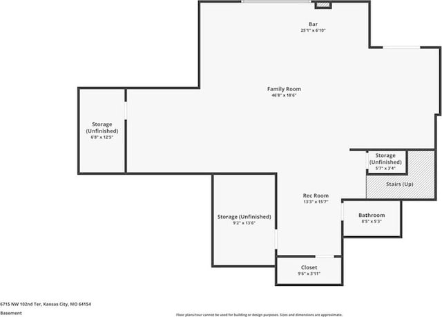 6715 NW 102nd Ter, Kansas City, MO 64154 - floor plan / room layout