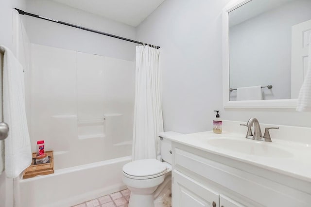 17525 W 111th Ct, Olathe, KS 66061 - bathroom featuring toilet, shower / bath combo, and vanity