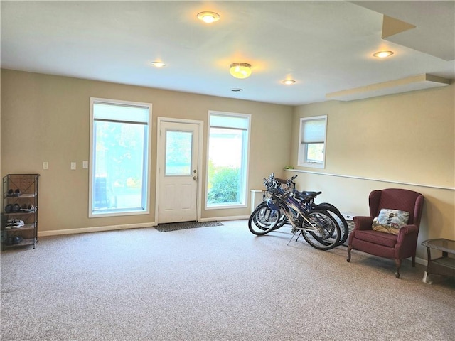 9800 W 147th St, Overland Park, KS 66221 - living area with carpet flooring and recessed lighting