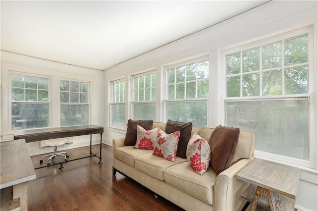 sunroom with a wealth of natural light