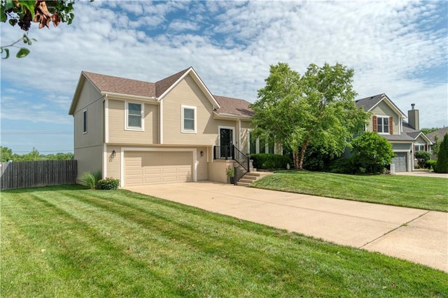 20534 W 199th Ter, Spring Hill, KS 66083 - view of front facade featuring a garage and concrete driveway