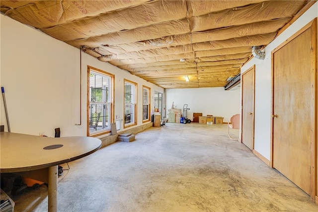 view of basement