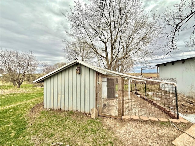view of poultry coop