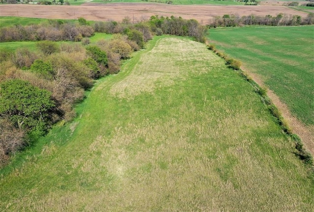 drone / aerial view featuring a rural view