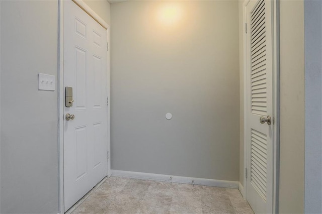 interior space with baseboards