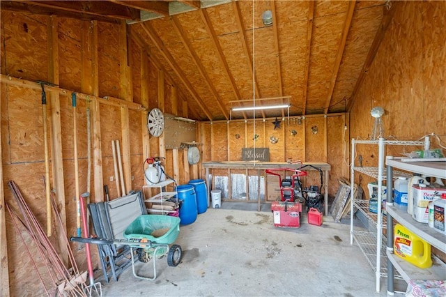 view of storage room