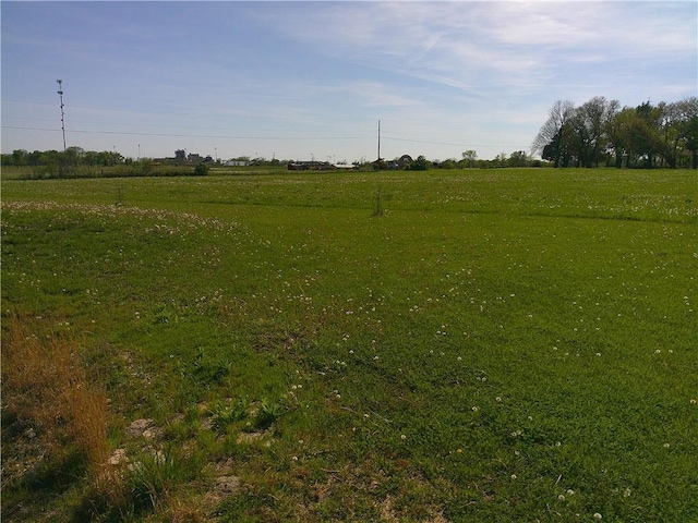 view of landscape featuring a rural view