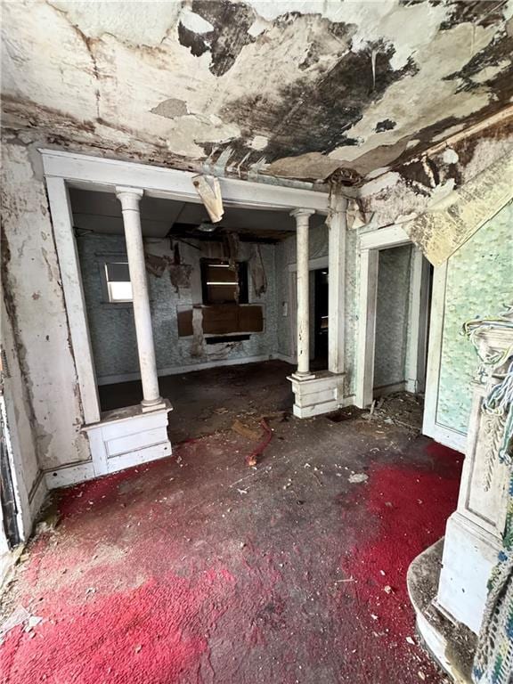 view of unfurnished living room