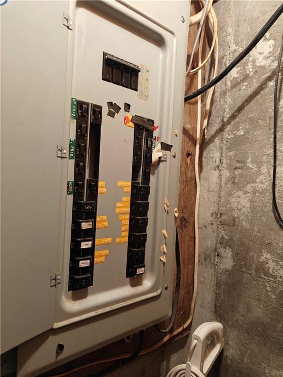 utility room with electric panel