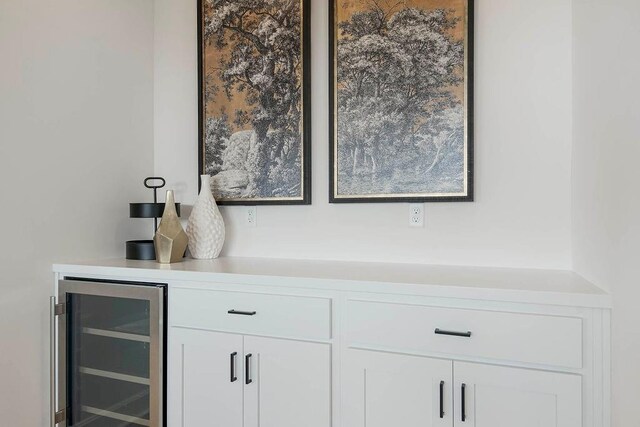 12541 S Hedge Ct, Olathe, KS 66061 - indoor dry bar featuring wine cooler
