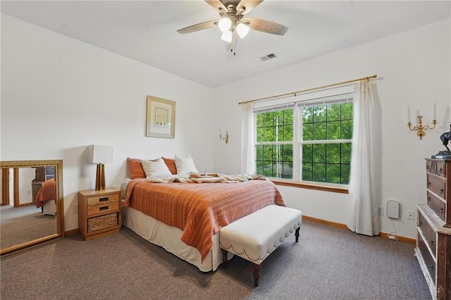 2111 N 83rd Pl, Kansas City, KS 66109 - carpeted bedroom with baseboards and ceiling fan