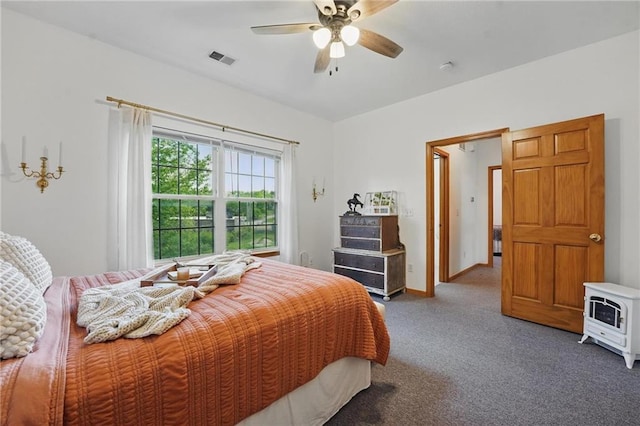 2111 N 83rd Pl, Kansas City, KS 66109 - bedroom featuring carpet floors and a ceiling fan