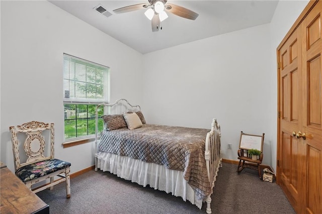 2111 N 83rd Pl, Kansas City, KS 66109 - carpeted bedroom featuring baseboards and ceiling fan
