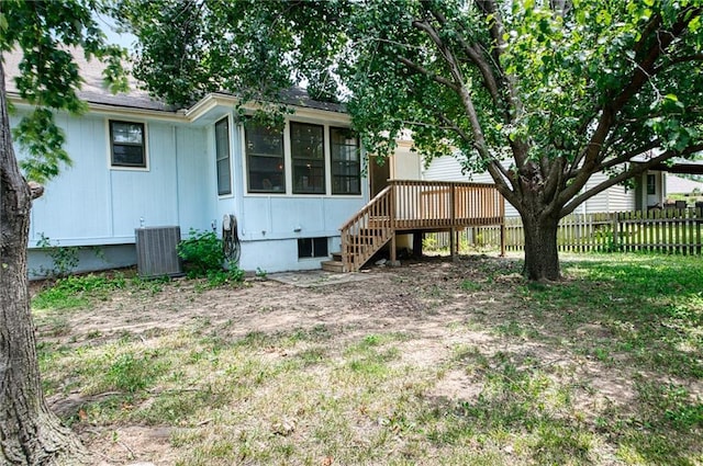 2109 NW Hidden Pointe Ct, Blue Springs, MO 64015 - back of property featuring stairs and a deck