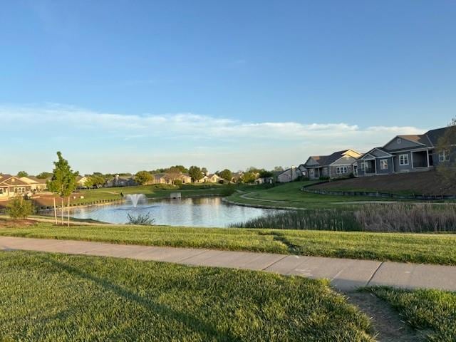 view of water feature featuring a residential view