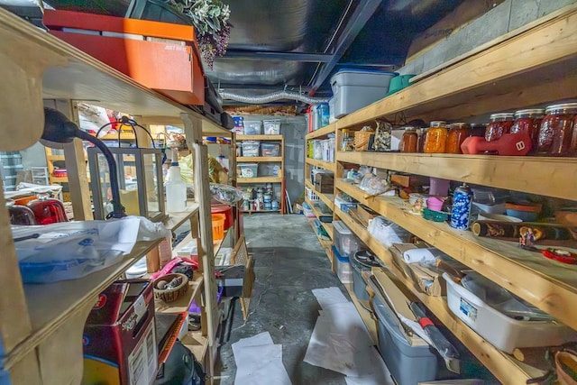 view of storage room