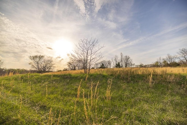 view of landscape featuring a rural view