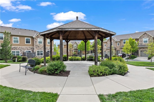15841 Shawnee Dr, Overland Park, KS 66223 - view of property's community featuring a gazebo and a residential view