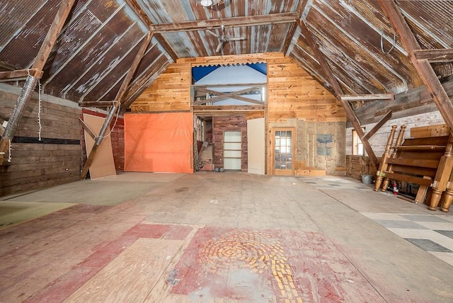 view of attic