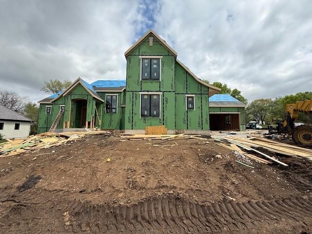view of unfinished property