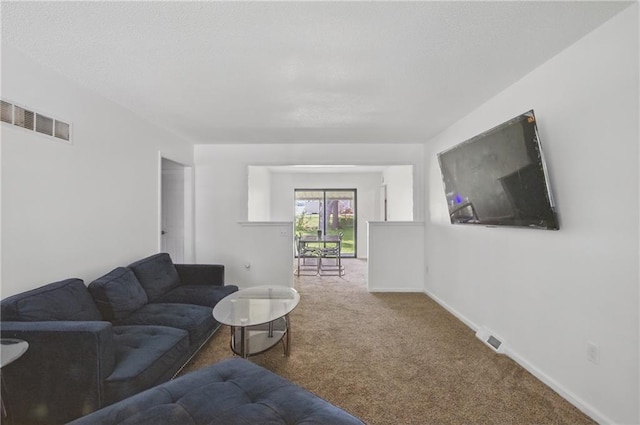 5900 Westridge Rd, Kansas City, MO 64133 - carpeted living area featuring baseboards