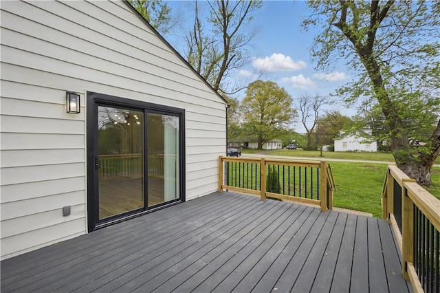 2640 S 53rd St, Kansas City, KS 66106 - deck featuring a lawn