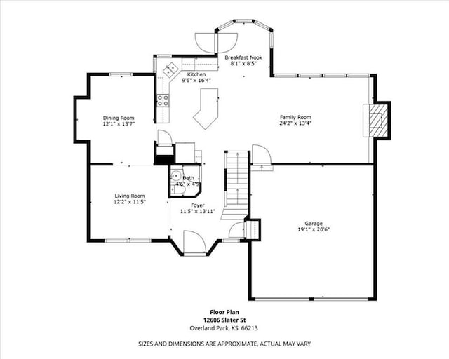 12606 Slater St, Overland Park, KS 66213 - view of room layout