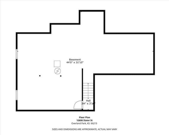 12606 Slater St, Overland Park, KS 66213 - view of floor plan / room layout