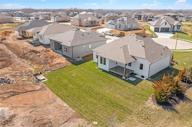 aerial view featuring a residential view