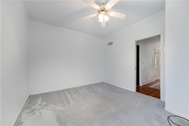 2269 SW Park Ave, Blue Springs, MO 64015 - carpeted spare room with a ceiling fan and baseboards