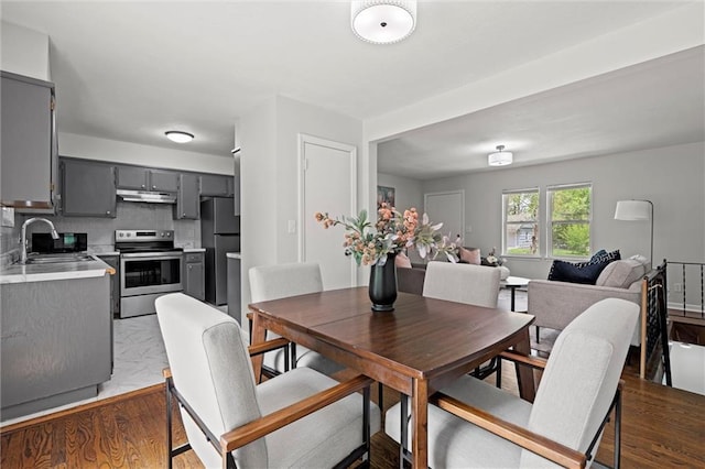 view of dining room