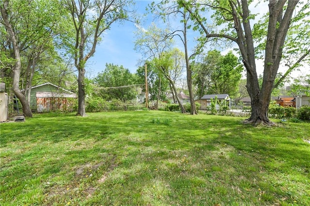 314 N Lake St, Pleasant Hill, MO 64080 - view of yard featuring fence