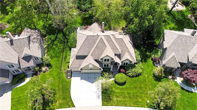 aerial view of property and surrounding area