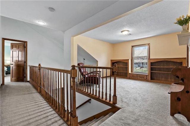 6732 Clairborne Rd, Shawnee, KS 66217 - hall featuring carpet and an upstairs landing