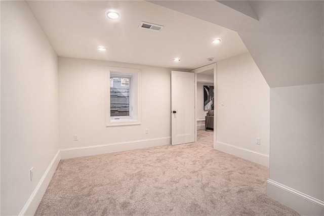9440 Manor Rd, Leawood, KS 66206 - basement featuring carpet floors, recessed lighting, and baseboards