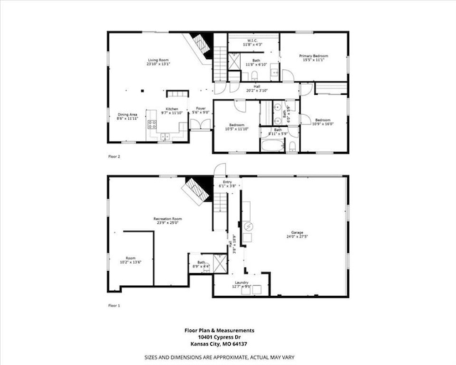 10401 Cypress Dr, Kansas City, MO 64137 - plan