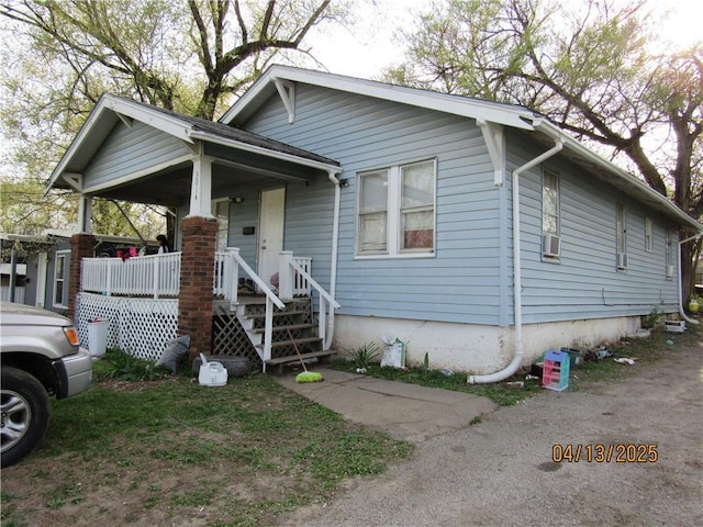 bungalow with covered porch