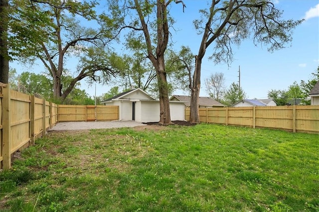 15015 E Truman Rd, Independence, MO 64050 - view of yard with a fenced backyard and a patio area