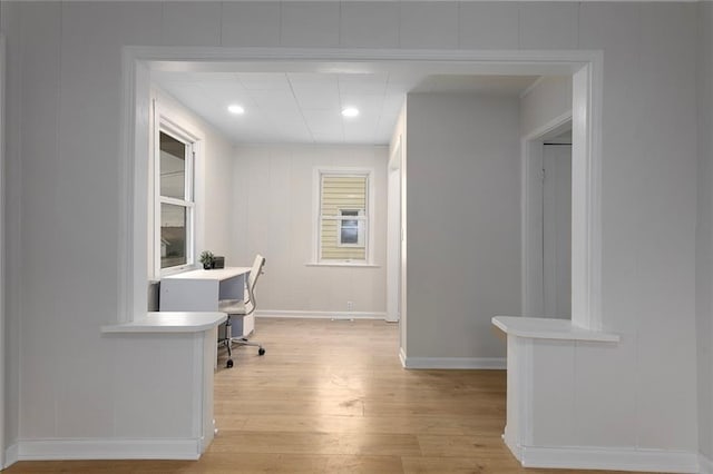 4433 N Jackson Ave, Kansas City, MO 64117 - office space featuring recessed lighting, baseboards, and light wood finished floors