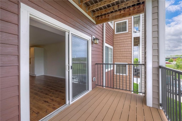 view of balcony