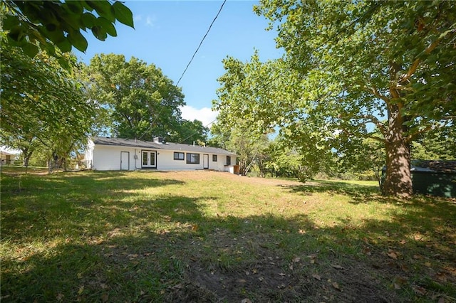 3907 Scherer Rd, Lees Summit, MO 64082 - view of yard with french doors