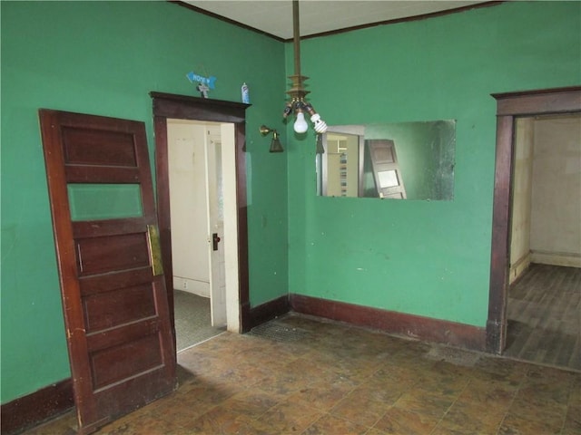 820 Custer St, Trenton, MO 64683 - unfurnished dining area with baseboards