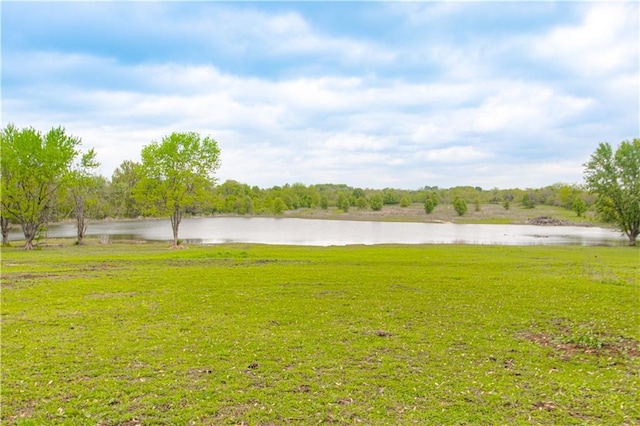 1204 E 223rd St, Cleveland, MO 64734 - view of yard featuring a water view