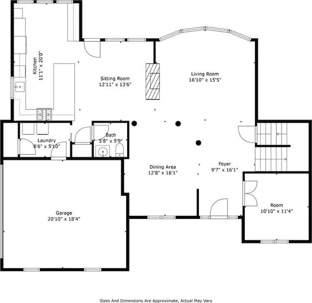 14305 S Gammon Rd, Greenwood, MO 64034 - view of property floor plan