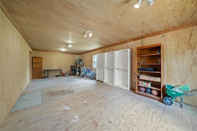 14305 S Gammon Rd, Greenwood, MO 64034 - basement with wood ceiling